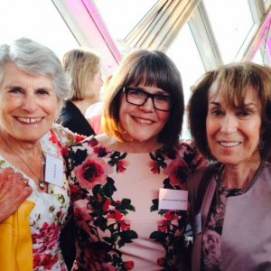 Jan Brooks, founder of Breakthrough Breast Cancer Isle of Man Group pictured with Amanda Jones and Breast Cancer Now Chief Executive Baroness Delyth Morgan of Drefelin